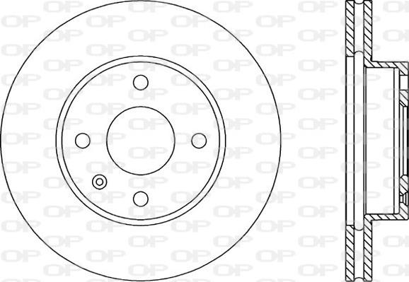 Open Parts BDR1170.20 - Тормозной диск autosila-amz.com