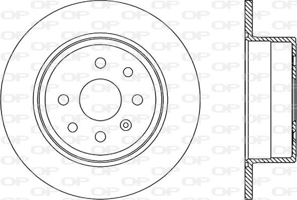 Open Parts BDR1804.10 - Тормозной диск autosila-amz.com