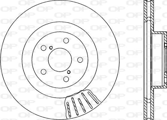 Open Parts BDR1819.20 - Тормозной диск autosila-amz.com