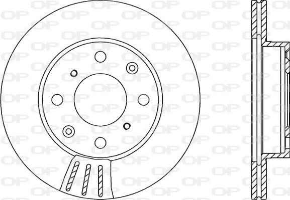 Open Parts BDR1203.20 - Тормозной диск autosila-amz.com