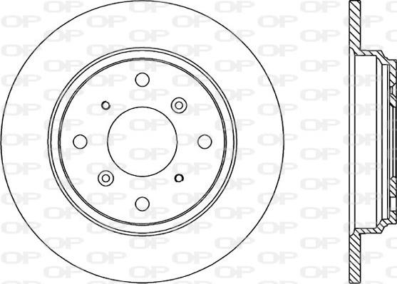 Open Parts BDR1218.10 - Тормозной диск autosila-amz.com
