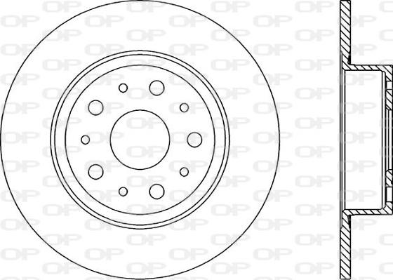 Open Parts BDR1234.10 - Тормозной диск autosila-amz.com