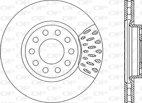 Open Parts BDR1233.20 - Тормозной диск autosila-amz.com