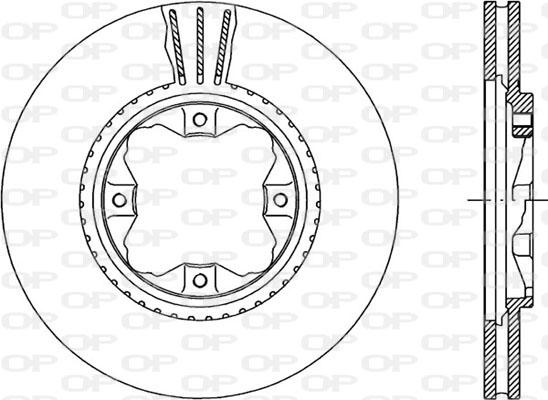 Open Parts BDR1220.20 - Тормозной диск autosila-amz.com