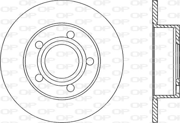 Open Parts BDR1742.10 - Тормозной диск autosila-amz.com