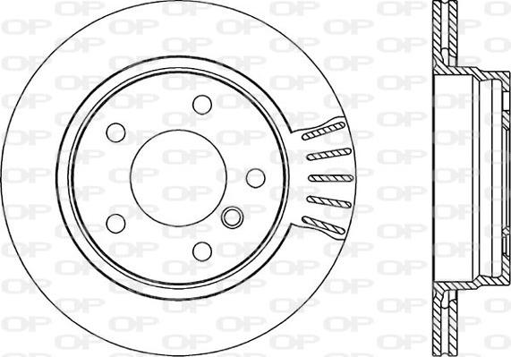 Open Parts BDR1755.20 - Тормозной диск autosila-amz.com