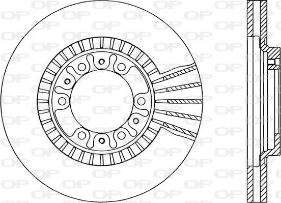 Comline ADC0332V - Тормозной диск autosila-amz.com