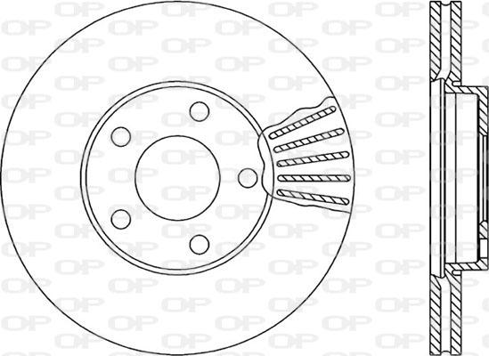 Open Parts BDR1732.20 - Тормозной диск autosila-amz.com