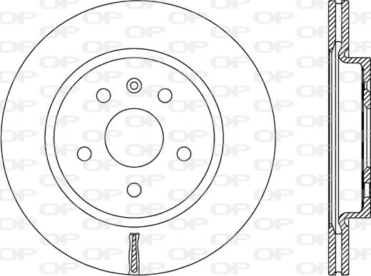 Open Parts BDR2497.20 - Тормозной диск autosila-amz.com