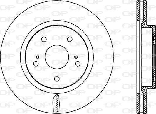 Open Parts BDR2447.20 - Тормозной диск autosila-amz.com