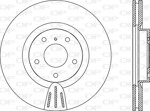 Open Parts BDR2400.20 - Тормозной диск autosila-amz.com