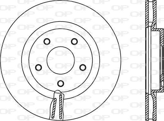 Open Parts BDR2401.20 - Тормозной диск autosila-amz.com
