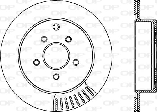 Open Parts BDR2402.20 - Тормозной диск autosila-amz.com