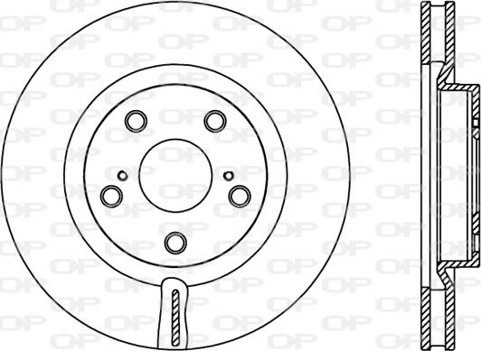 Open Parts BDR2424.20 - Тормозной диск autosila-amz.com