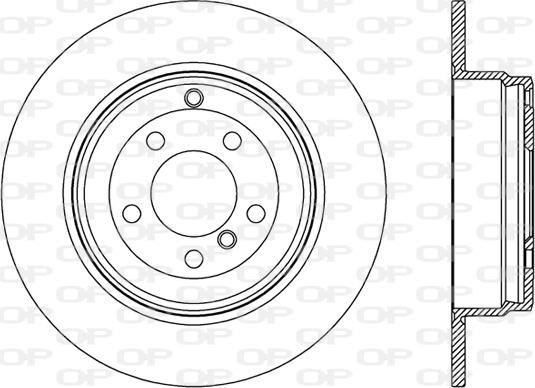 Open Parts BDR2504.10 - Тормозной диск autosila-amz.com