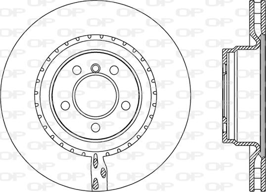 Open Parts BDR2505.20 - Тормозной диск autosila-amz.com