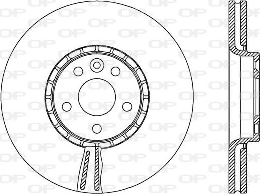 Open Parts BDR2519.20 - Тормозной диск autosila-amz.com