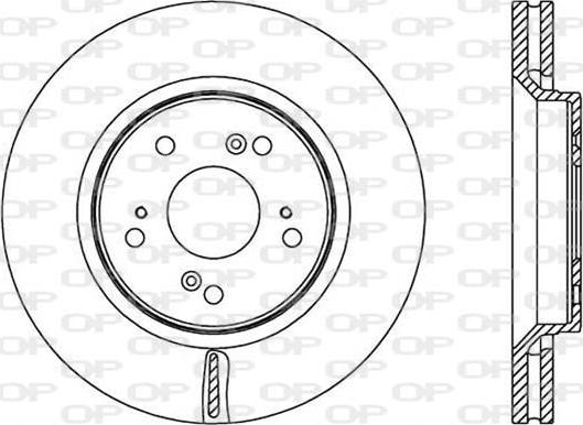 Open Parts BDR2516.20 - Тормозной диск autosila-amz.com