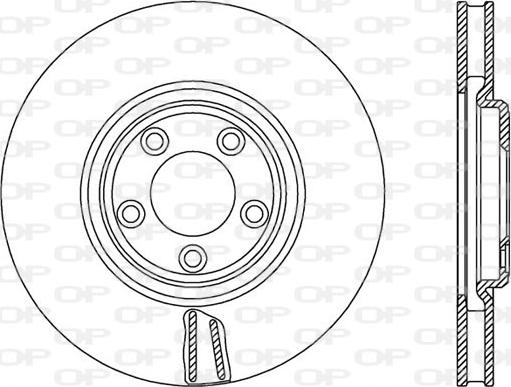 Open Parts BDR2579.20 - Тормозной диск autosila-amz.com