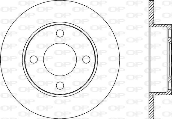 Open Parts BDR2045.10 - Тормозной диск autosila-amz.com