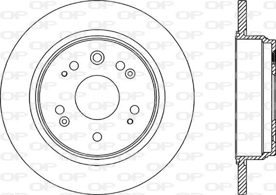 Open Parts BDR2050.10 - Тормозной диск autosila-amz.com
