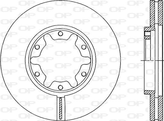 Open Parts BDR2051.20 - Тормозной диск autosila-amz.com