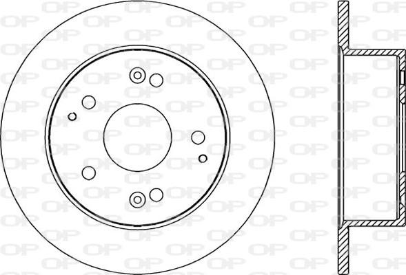 Open Parts BDR2038.10 - Тормозной диск autosila-amz.com