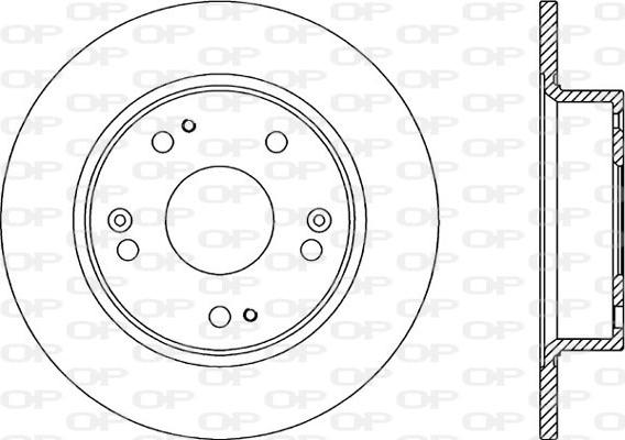 Open Parts BDR2185.10 - Тормозной диск autosila-amz.com