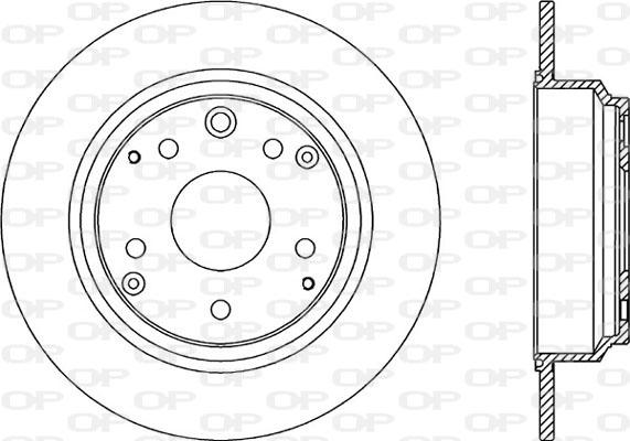 Open Parts BDR2188.10 - Тормозной диск autosila-amz.com