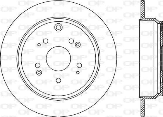 Open Parts BDR2343.10 - Тормозной диск autosila-amz.com