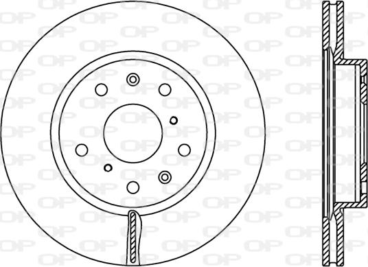 Open Parts BDR2367.20 - Тормозной диск autosila-amz.com
