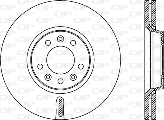 Open Parts BDR2383.20 - Тормозной диск autosila-amz.com