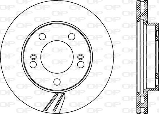 Open Parts BDR2376.20 - Тормозной диск autosila-amz.com
