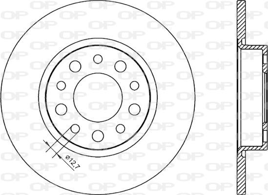 Open Parts BDR2248.10 - Тормозной диск autosila-amz.com