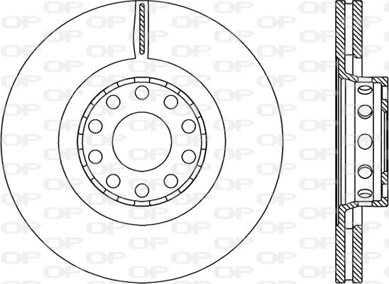 Open Parts BDR2206.20 - Тормозной диск autosila-amz.com