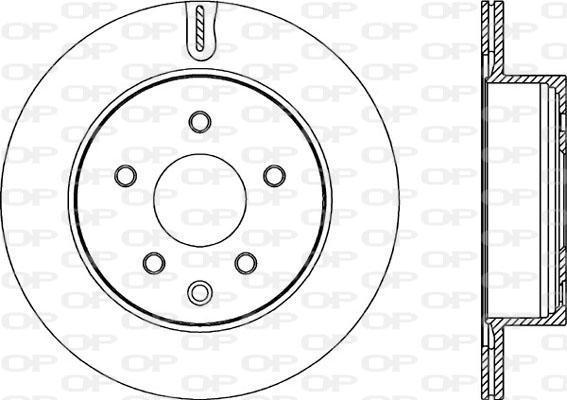 Open Parts BDR2208.20 - Тормозной диск autosila-amz.com