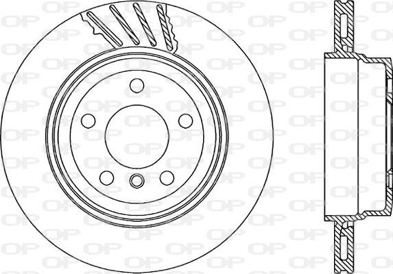 Open Parts BDR2235.20 - Тормозной диск autosila-amz.com