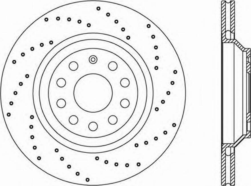 Open Parts BDRS2338.25 - Тормозной диск autosila-amz.com