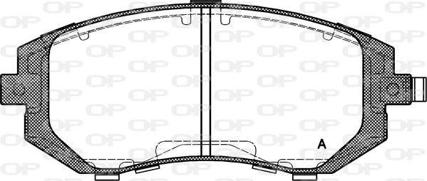 Open Parts BPA0951.11 - Тормозные колодки, дисковые, комплект autosila-amz.com