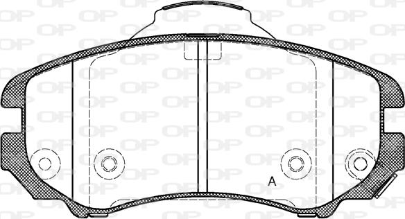 Open Parts BPA0953.02 - Тормозные колодки, дисковые, комплект autosila-amz.com