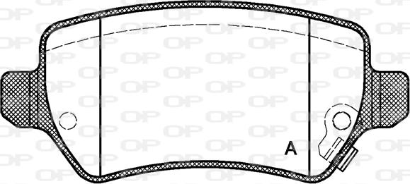 Open Parts BPA0957.02 - Тормозные колодки, дисковые, комплект autosila-amz.com