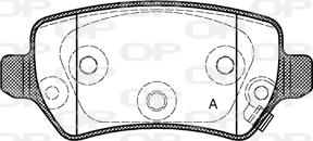 Open Parts BPA0957.22 - Тормозные колодки, дисковые, комплект autosila-amz.com