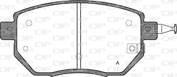 Open Parts BPA0985.02 - Тормозные колодки, дисковые, комплект autosila-amz.com