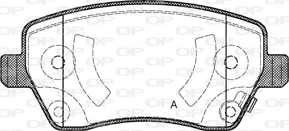 Open Parts BPA0987.02 - Тормозные колодки, дисковые, комплект autosila-amz.com