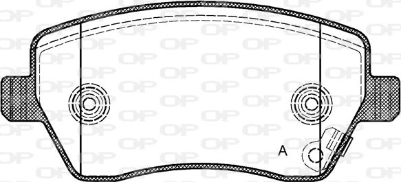 Open Parts BPA0987.11 - Тормозные колодки, дисковые, комплект autosila-amz.com
