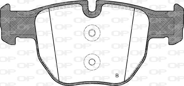 Open Parts BPA0979.00 - Тормозные колодки, дисковые, комплект autosila-amz.com