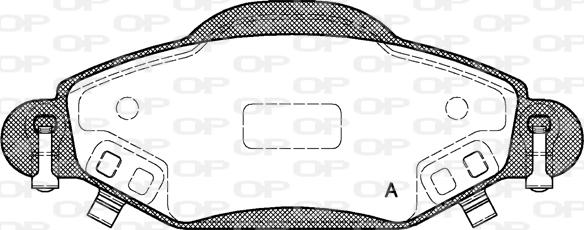 Open Parts BPA0978.02 - Тормозные колодки, дисковые, комплект autosila-amz.com