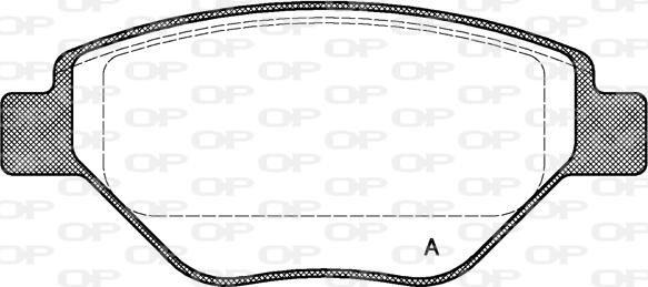 Open Parts BPA0977.00 - Тормозные колодки, дисковые, комплект autosila-amz.com