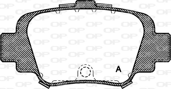 Open Parts BPA0499.00 - Тормозные колодки, дисковые, комплект autosila-amz.com