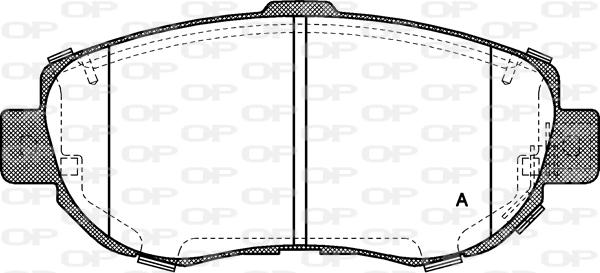 Open Parts BPA0456.14 - Тормозные колодки, дисковые, комплект autosila-amz.com